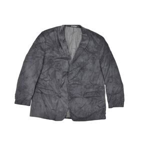 Calvin Klein Men's Black Blazer 50R Polyester Corduroy 2 Button